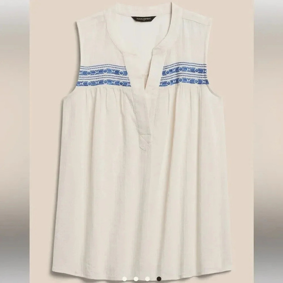 Banana Republic Embroidered Top - Picture 4 of 16